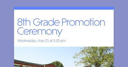 8th Grade Promotion Ceremony