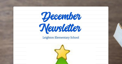 December Newsletter | Smore Newsletters