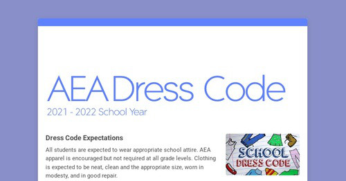 AEA Dress Code
