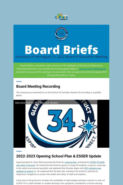 Board Briefs