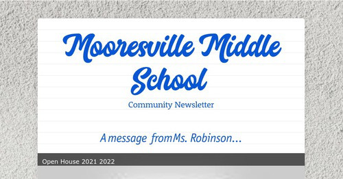 Mooresville Middle School Smore Newsletters 