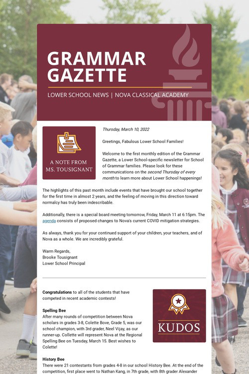 GRAMMAR GAZETTE