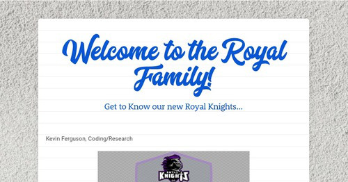 Welcome to the Royal Family!