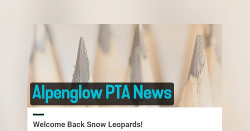Alpenglow PTA News