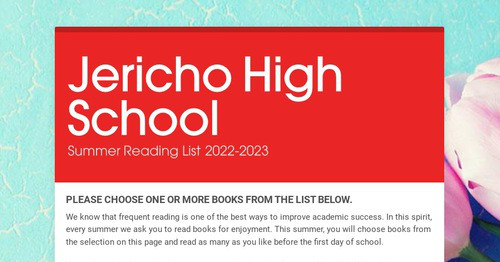 summer assignment jericho high school