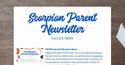 Scorpion Nation Newsletter