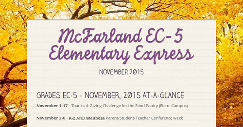 McFarland EC-5 Elementary Express