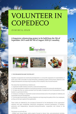 VOLUNTEER IN COPEDECO