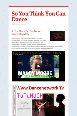 So You Think You Can Dance