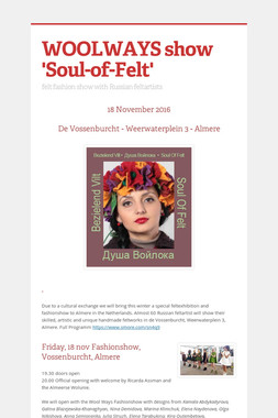 WOOLWAYS show 'Soul-of-Felt'