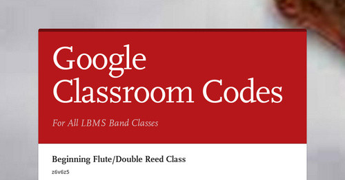 Google Classroom Codes Google Classroom Codes