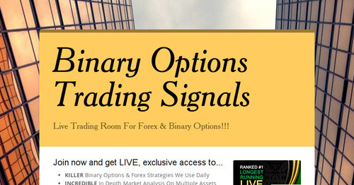 Binary Options Trading Signals Smore Newsletters | Killer forex strategies B!   inary Options Trading Signals Smore Newsletters -