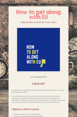 How to get along with EU
