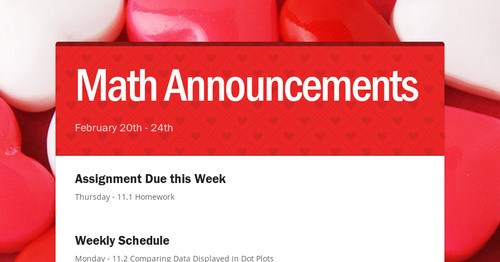 math-announcements-smore-newsletters