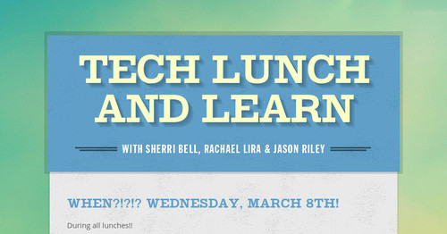 tech-lunch-and-learn-smore-newsletters