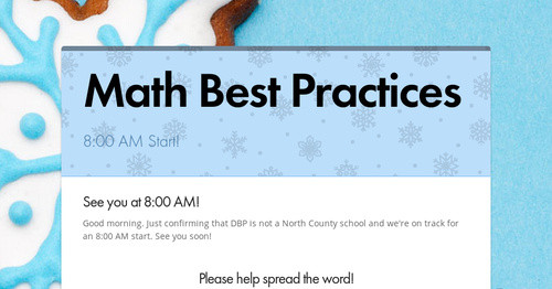 best practices math homework