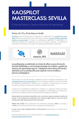KAOSPILOT MASTERCLASS: SEVILLA