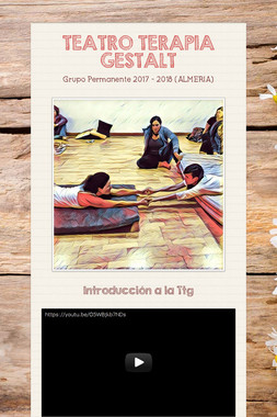 TEATRO TERAPIA GESTALT