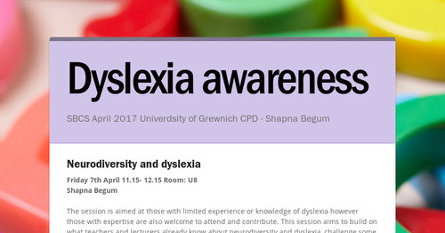 Dyslexia awareness | Smore Newsletters