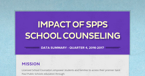 Impact of SPPS School Counseling Smore Newsletters for Education