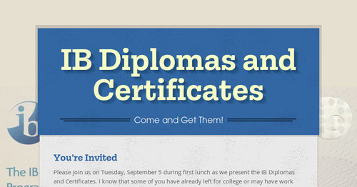 Ib Certificate Vs Diploma