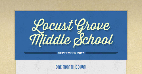 Locust Grove Middle School | Smore Newsletters