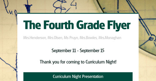 the fourth grade flyer smore newsletters for education curriculum night flyer