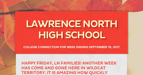 Lawrence North High School | Smore Newsletters for Education