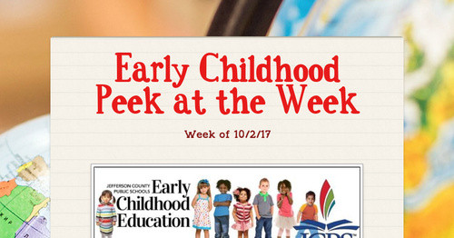 Early Childhood Peek At The Week early-childhood-peek-at-the-week