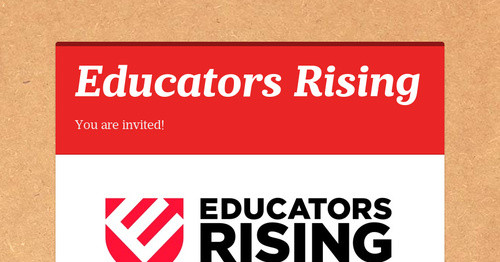 Educators Rising | Smore Newsletters For Education