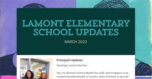 Lamont Elementary School Updates | Smore Newsletters for Education