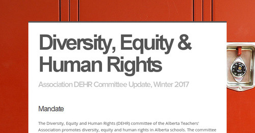 Diversity, Equity & Human Rights | Smore Newsletters
