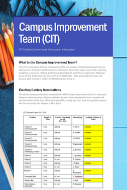 Campus Improvement Team (CIT)
