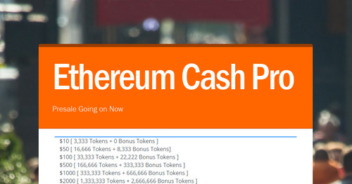 ethereum cash pro login