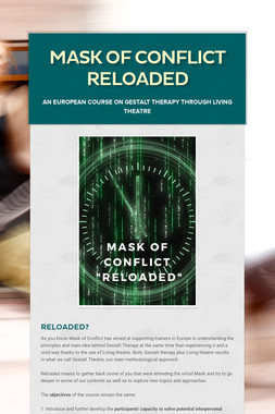 Mask of Conflict Reloaded