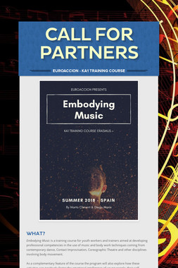CALL FOR PARTNERS