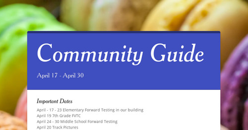 Community Guide | Smore Newsletters For Education