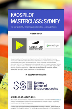 KAOSPILOT MASTERCLASS: MELBOURNE
