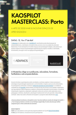 KAOSPILOT MASTERCLASS: Porto