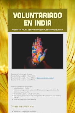 Voluntariado en India