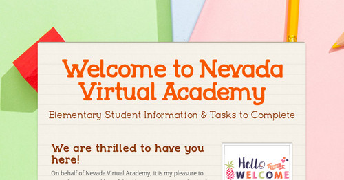 Welcome To Nevada Virtual Academy Welcome To Nevada Virtual Academy