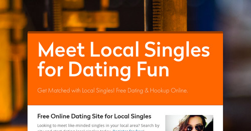 Meet Local Singles for Dating Fun | Smore Newsletters