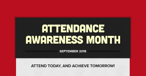 Attendance Awareness Month | Smore Newsletters for Education