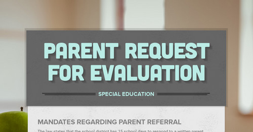 Parent Request For Evaluation Smore Newsletters parent-request-for-evaluation-smore-newsletters