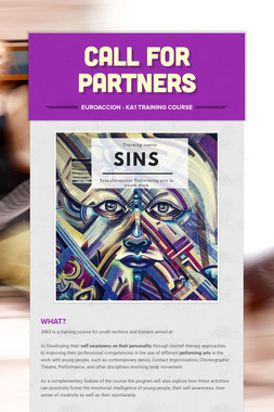 CALL FOR PARTNERS