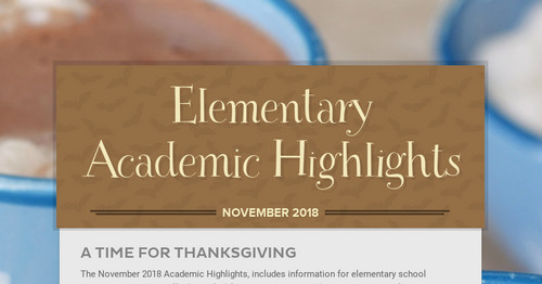 Elementary Academic Highlights | Smore Newsletters For Education