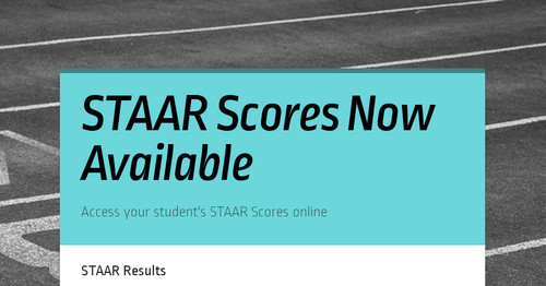 STAAR Scores Now Available Smore Newsletters For Education   5c33c8c5bc2ad60bf5586286 Screenshot Fb Wide 