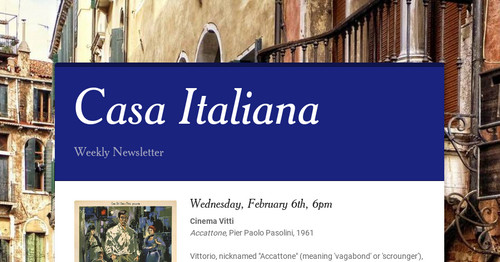 Casa Italiana Smore Newsletters For Education
