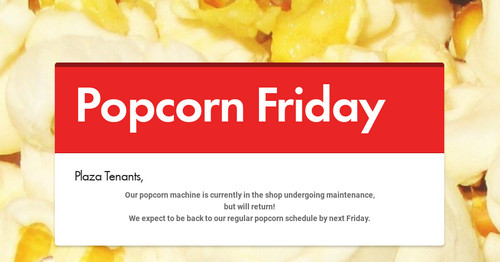 Popcorn Friday | Smore Newsletters for Business