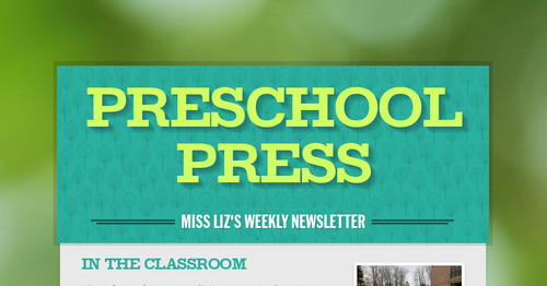 Preschool Press Smore Newsletters